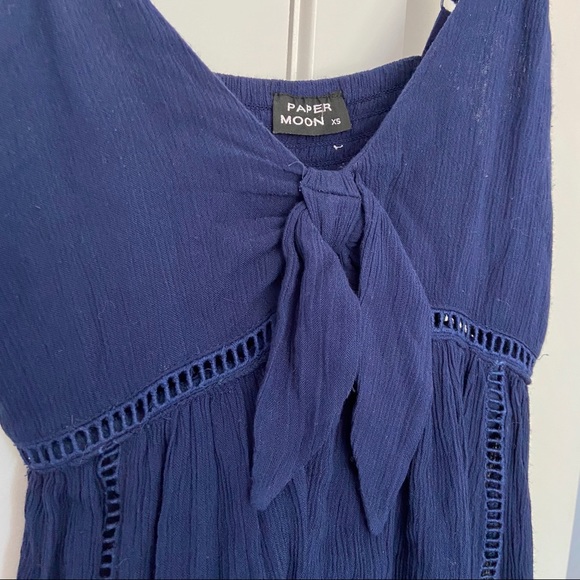 Paper Moon Navy Blue Sundress - Picture 4 of 4
